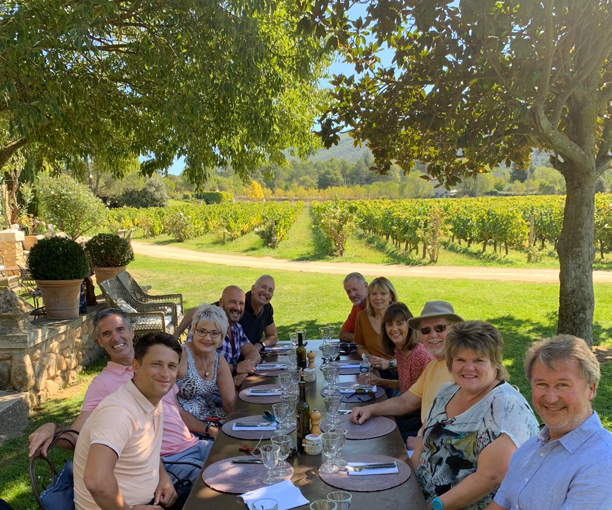 wine tour customers gentle provence