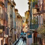 Vue d'une rue à Aix en Provence